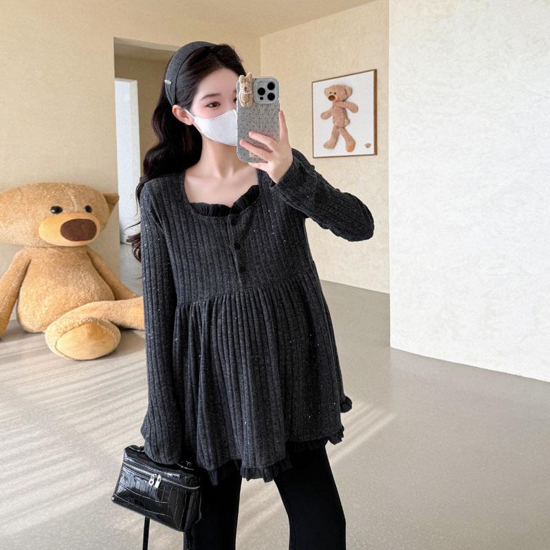 2026 Spring/Autumn Korean Style Maternity Sequin Knit Top: Belly Covering, Slimming, Elastic Fit 2XL
2026 Spring/Autumn Korean Style Maternity Sequin Knit Top: Belly Covering, Slimming, Elastic Fit 2XL