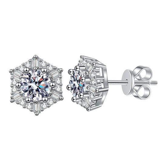1 Pair Stud Earrings Hexagonal White Cubic Zirconia Geometric Shape Ear Studs Hexagonal Geometric Earrings Jewelry Gift 6 mm
1 Pair Stud Earrings Hexagonal White Cubic Zirconia Geometric Shape Ear Studs Hexagonal Geometric Earrings Jewelry Gift 6 mm