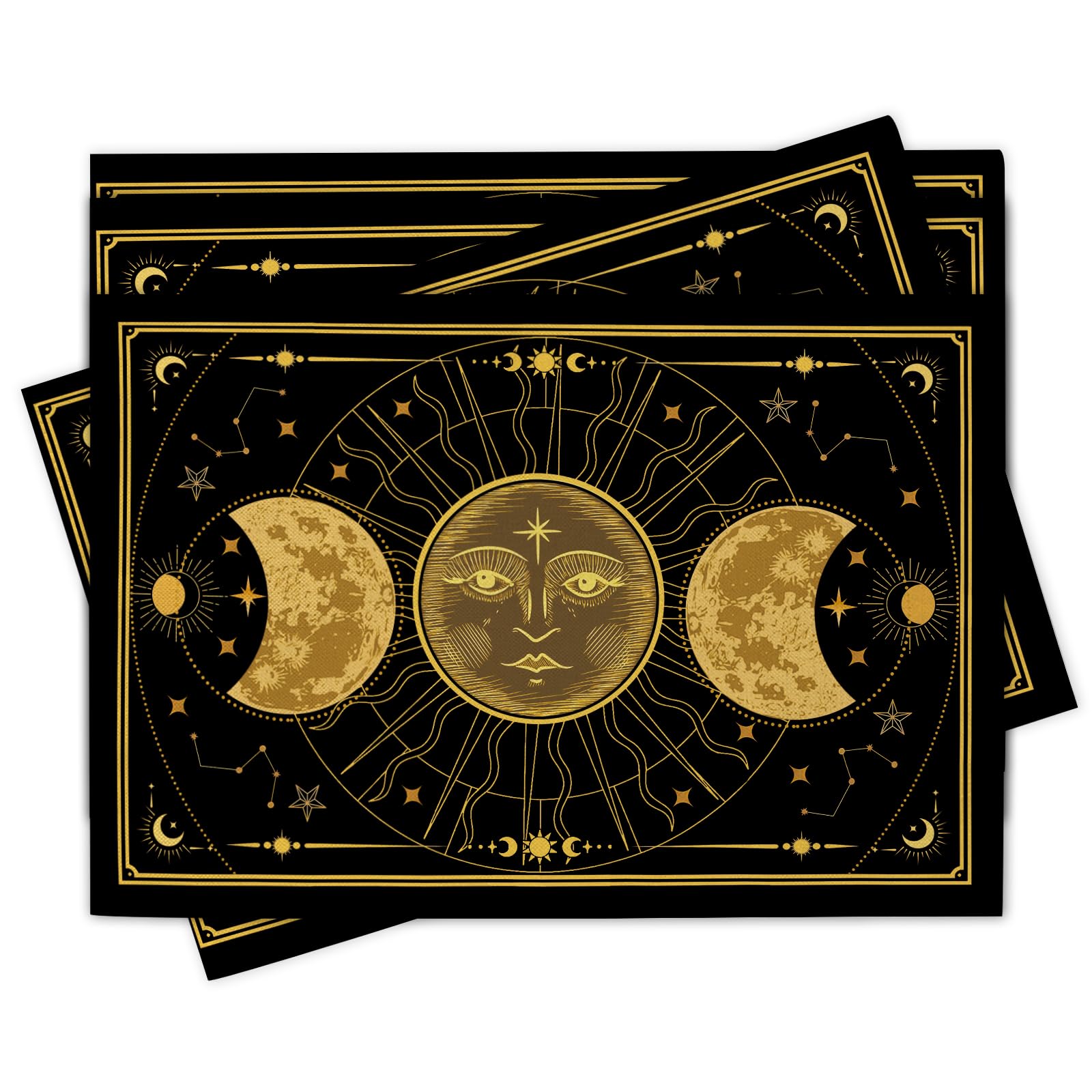 Mystical Moon Phase Sun Butterfly Moth Placemats Set of 4, Vintage Gothic Magic Astrology Divination Dining Place Mats Table Decor 4Pcs-12 X18
Mystical Moon Phase Sun Butterfly Moth Placemats Set of 4, Vintage Gothic Magic Astrology Divination Dining Place Mats Table Decor 4Pcs-12 X18