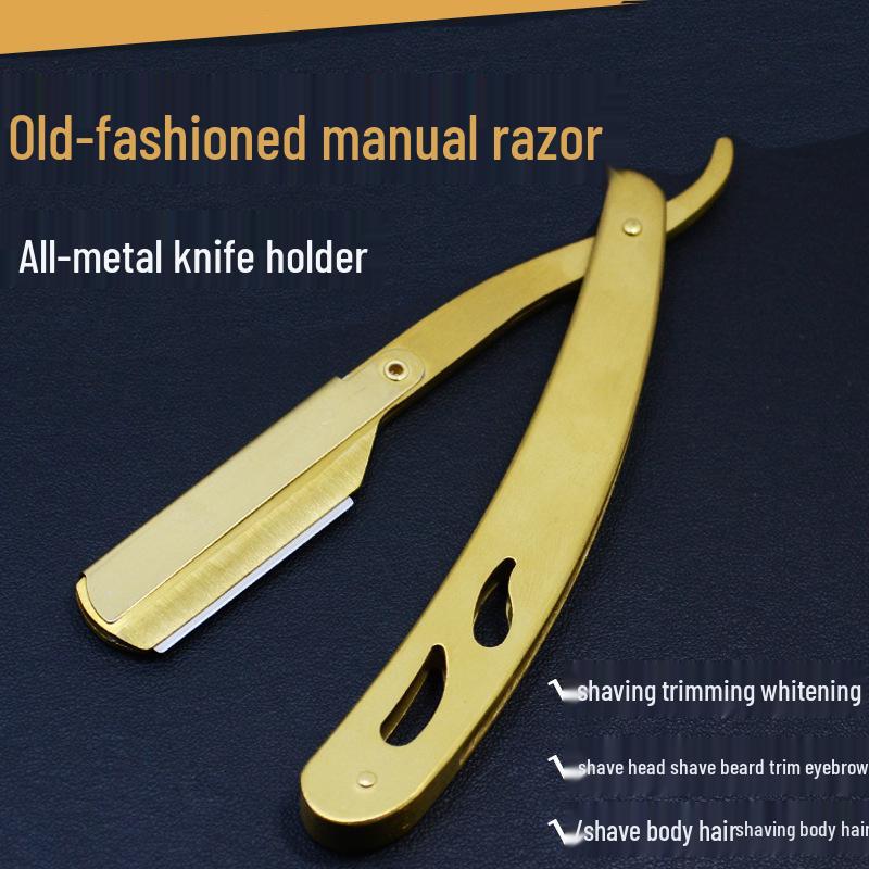 Золотой винтажный ручной бритвенный станок и подставка для мужского бритья About 14cm when folded золотой
Золотой винтажный ручной бритвенный станок и подставка для мужского бритья About 14cm when folded золотой