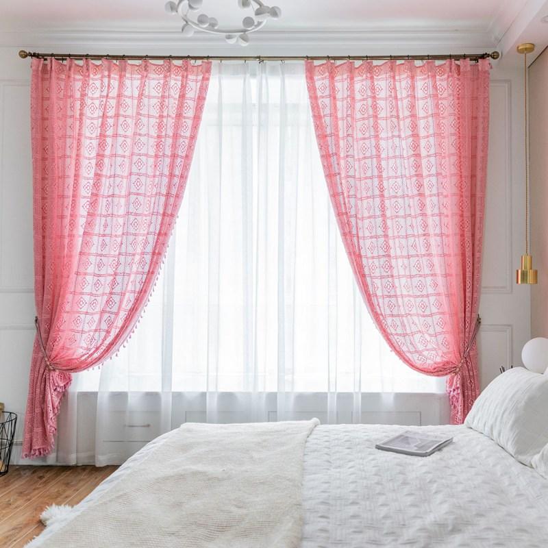 Polyester Cotton Semi-shading Retro Hollowed Out Home Decoration Curtain North American Rural Style Fabric Floor Screen Window W100 x H180cm&Hooking
Polyester Cotton Semi-shading Retro Hollowed Out Home Decoration Curtain North American Rural Style Fabric Floor Screen Window W100 x H180cm&Hooking