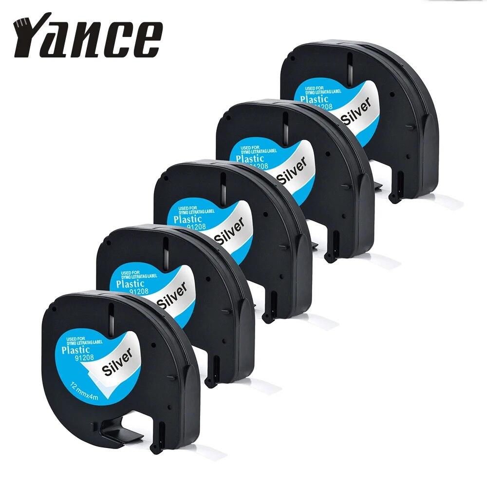 Yance, 5 шт./лот, 12 мм, черный на серебре, совместимая лента Dymo LetraTag 91208, пластиковая лента для этикеток для LT-100H LT-100T, производителя этикеток
Yance, 5 шт./лот, 12 мм, черный на серебре, совместимая лента Dymo LetraTag 91208, пластиковая лента для этикеток для LT-100H LT-100T, производителя этикеток