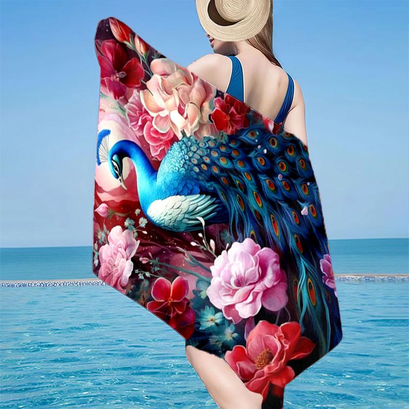 Blue Peacock Blossoms Beach Towel, Super Soft Microfiber, Gift for Her/Him, Birthday, for Pool, Beach, Travel, Home Decor Fan gifts 70cmx140cm(27x55inch)
Blue Peacock Blossoms Beach Towel, Super Soft Microfiber, Gift for Her/Him, Birthday, for Pool, Beach, Travel, Home Decor Fan gifts 70cmx140cm(27x55inch)