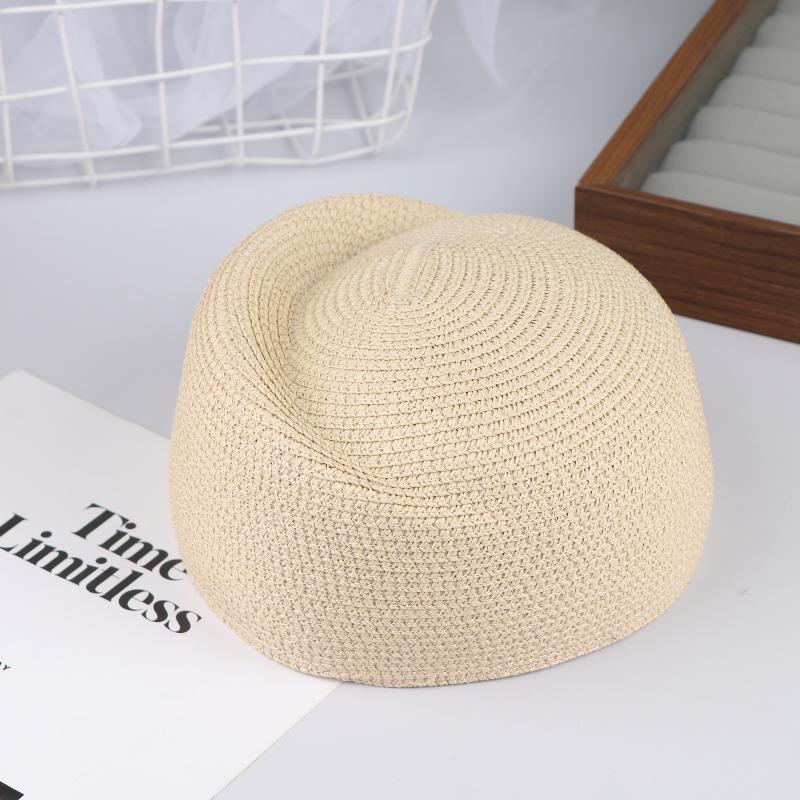 Ladies Solid Color Straw Beret Hat Summer Sun Cap Hostess Pillbox Hat For Women Retro Versatile Casual Painter Hat
Ladies Solid Color Straw Beret Hat Summer Sun Cap Hostess Pillbox Hat For Women Retro Versatile Casual Painter Hat