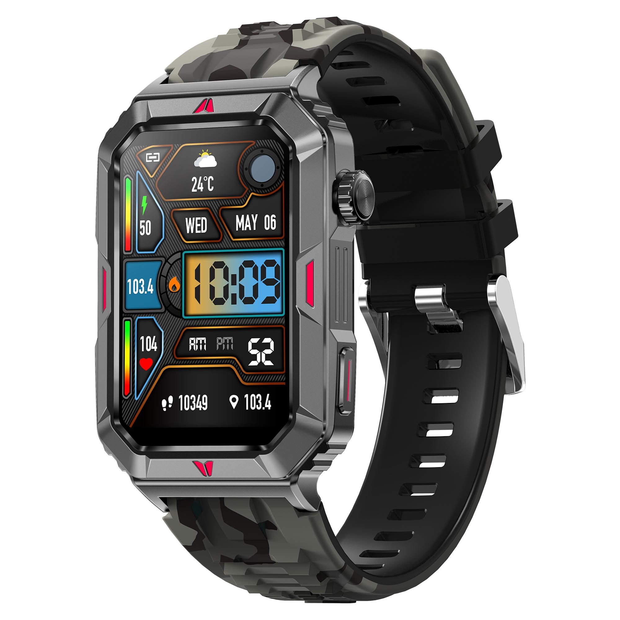 CF26 Smart Watch Health Monitor Fitness Bracelet Support Bluetooth Call, Camouflage Silicone Strap
CF26 Smart Watch Health Monitor Fitness Bracelet Support Bluetooth Call, Camouflage Silicone Strap