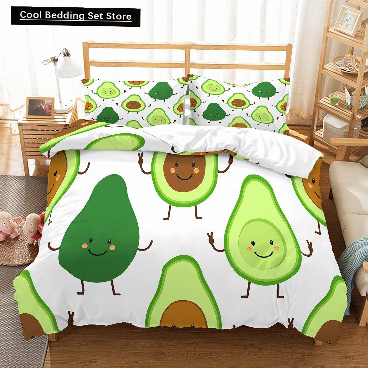Comforter Green Avocado King Queen Cartoon Avocados Bedding Set Fruits Tropical Plant Polyester Comforter Comforter (quilt)-EU Single(135*200cm)3pcs
Comforter Green Avocado King Queen Cartoon Avocados Bedding Set Fruits Tropical Plant Polyester Comforter Comforter (quilt)-EU Single(135*200cm)3pcs