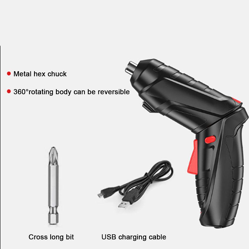 3.6V Electric Screwdriver Battery Rechargeable Cordless Screwdriver Powerful Impact Wireless Screwdriver Drill for Home Use Tool чорний
3.6V Electric Screwdriver Battery Rechargeable Cordless Screwdriver Powerful Impact Wireless Screwdriver Drill for Home Use Tool чорний