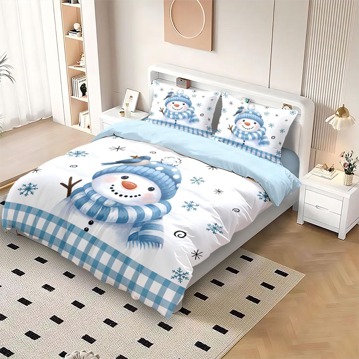 3 шт. Комплект постельного белья без наволочек с принтом «Снеговик», «Счастливого Рождества», разные размеры, постельное белье для спальни, праздничное украшение, машинная стирка 135x200cm-EU-Single&set
3 шт. Комплект постельного белья без наволочек с принтом «Снеговик», «Счастливого Рождества», разные размеры, постельное белье для спальни, праздничное украшение, машинная стирка 135x200cm-EU-Single&set