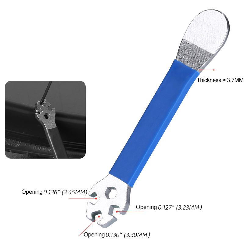 1Pcs Wheels Tension Correction Repair Tools Bicycle Steel Spoke Wrench Rim Adjustment Tool Tensioner синій
1Pcs Wheels Tension Correction Repair Tools Bicycle Steel Spoke Wrench Rim Adjustment Tool Tensioner синій