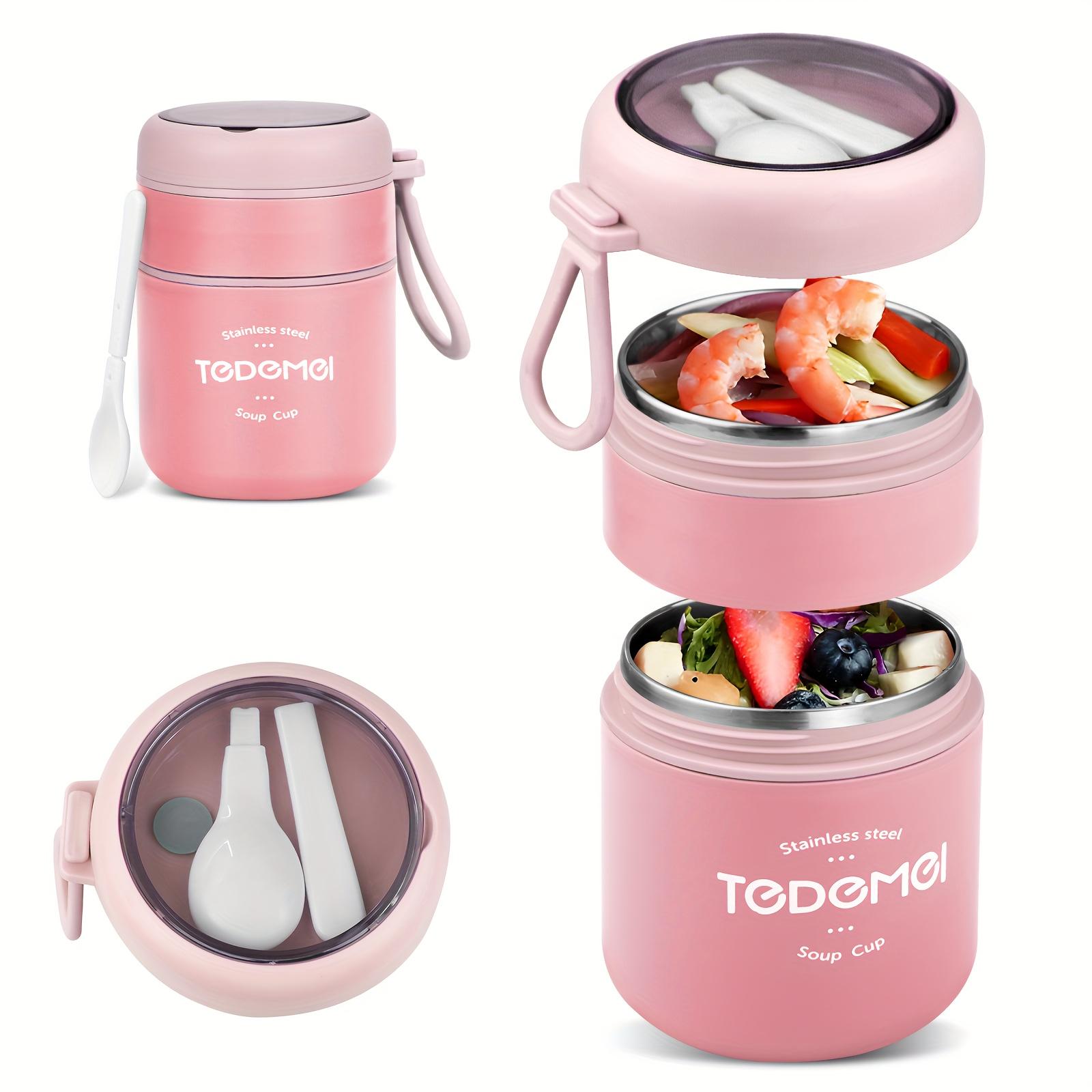 Stainless Steel Insulated Lunch Box with Foldable Spoon - Leak-Proof Design for Office Camping & Picnics Office Lunch Box розовый
Stainless Steel Insulated Lunch Box with Foldable Spoon - Leak-Proof Design for Office Camping & Picnics Office Lunch Box розовый
