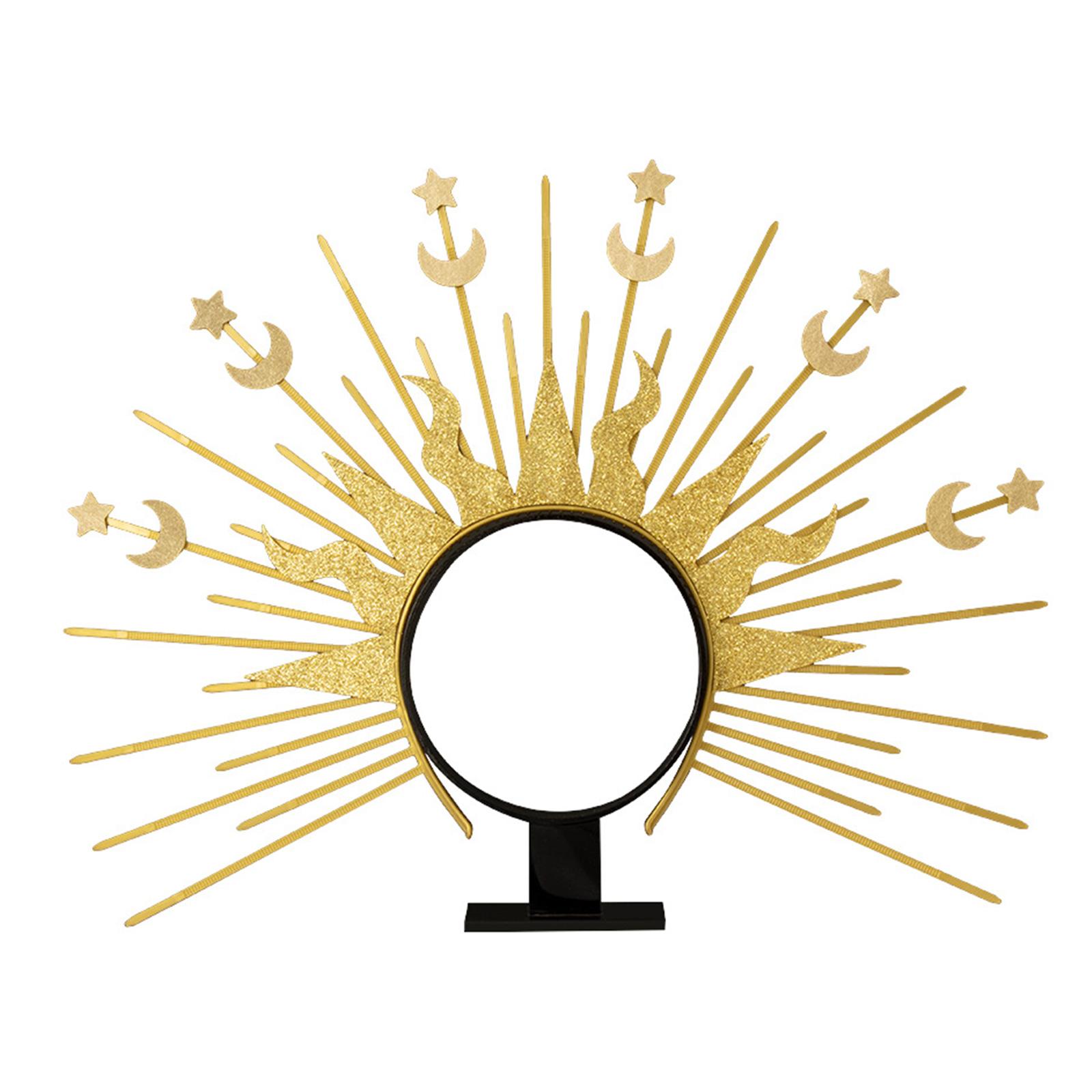 Элегантная повязка на голову Radiance Crown, луна, звезда, барочные тиары, повязка на голову, женские аксессуары для костюмов для косплея, церковная повязка на голову
Элегантная повязка на голову Radiance Crown, луна, звезда, барочные тиары, повязка на голову, женские аксессуары для костюмов для косплея, церковная повязка на голову