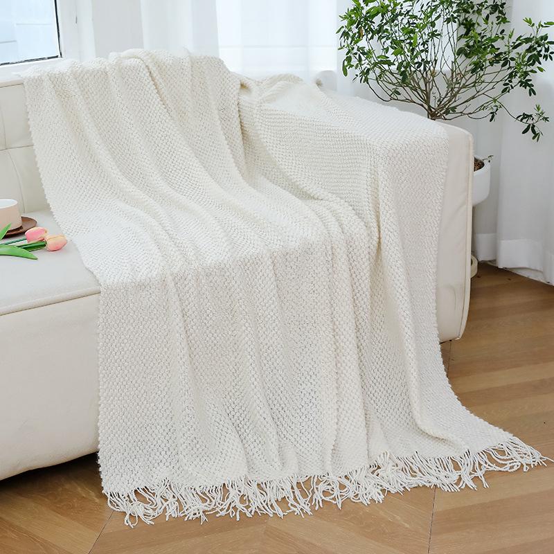 Knitted Tassel Bean Bag Blanket for Outdoor & Travel - Ideal for Spring & Air Conditioned Spaces 127x172CM with tassels, 620g
Knitted Tassel Bean Bag Blanket for Outdoor & Travel - Ideal for Spring & Air Conditioned Spaces 127x172CM with tassels, 620g