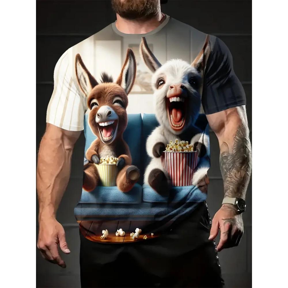 Men s Novelty 3D Printed Animal Donkey T-Shirt New In Casual Round Neck Short Sleeve Tshirts Clothes Men s Funny Donkey Tees XS
Men s Novelty 3D Printed Animal Donkey T-Shirt New In Casual Round Neck Short Sleeve Tshirts Clothes Men s Funny Donkey Tees XS