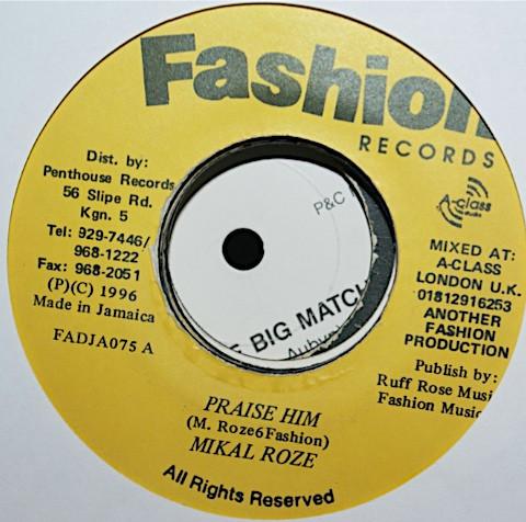7-дюймовая пластинка MICHAEL ROSE - Praise Him FADJA075 Fashion Records 1996 Ямайка Регги, Ска и Даб Б/У
7-дюймовая пластинка MICHAEL ROSE - Praise Him FADJA075 Fashion Records 1996 Ямайка Регги, Ска и Даб Б/У