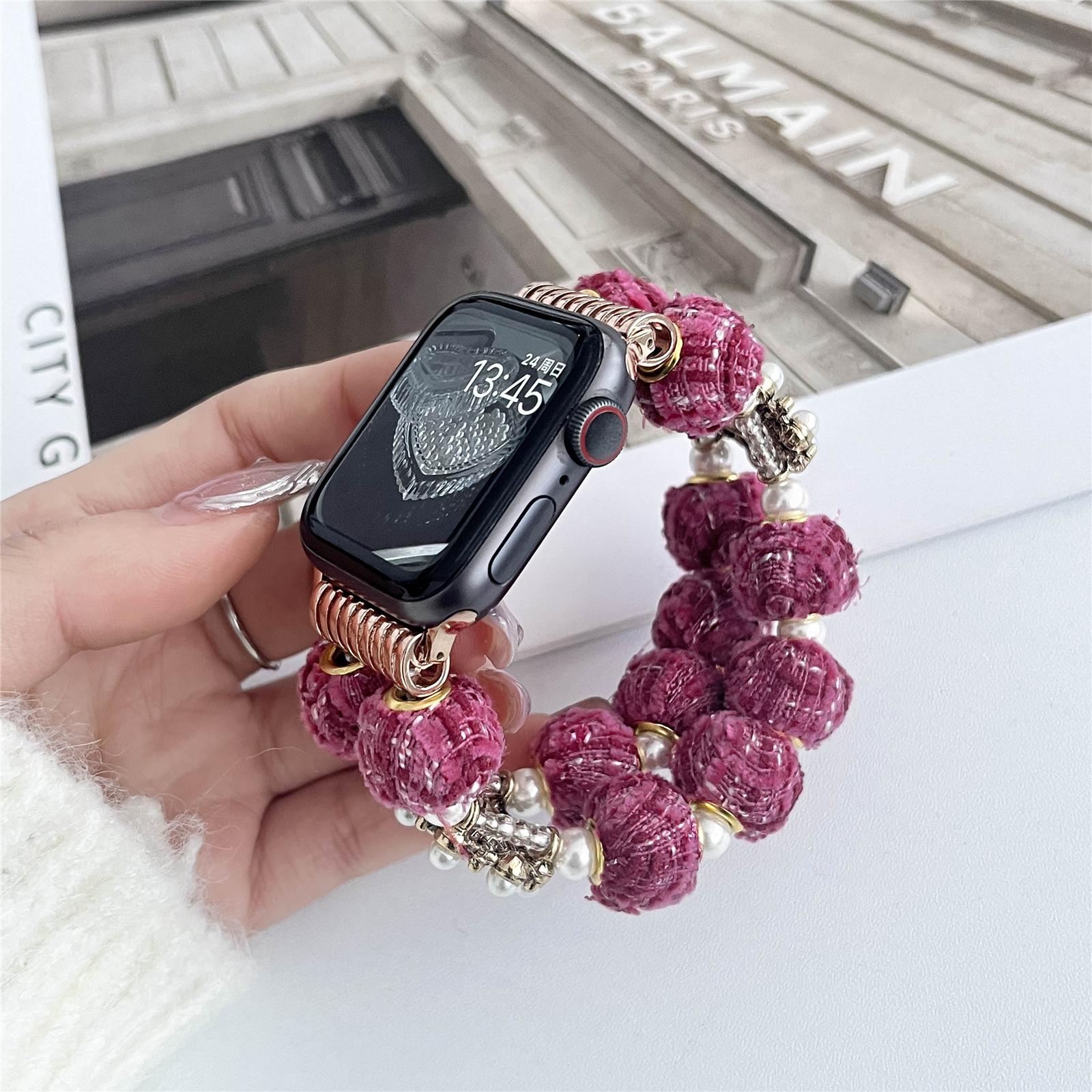 For Apple Watch 10 46mm/Ultra 2/Ultra 49mm/9 8 7 45mm/SE (2023) SE (2022) SE 6 5 4 44mm/3 2 1 42mm Beaded Bracelet Strap Beige
For Apple Watch 10 46mm/Ultra 2/Ultra 49mm/9 8 7 45mm/SE (2023) SE (2022) SE 6 5 4 44mm/3 2 1 42mm Beaded Bracelet Strap Beige