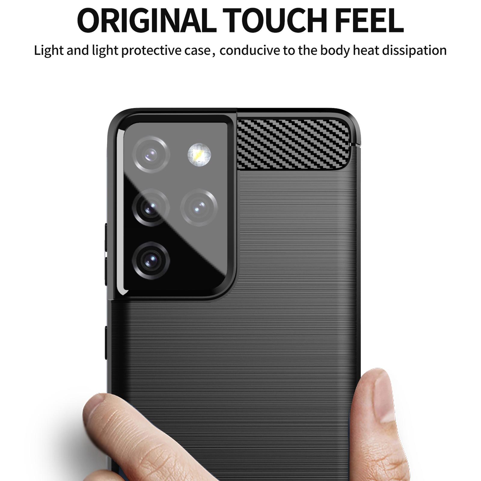 1.8mm Brushed Surface TPU Case Original Touch Surface Carbon Fiber Texture Phone Cover for Samsung Galaxy S21 Ultra 5G Black
1.8mm Brushed Surface TPU Case Original Touch Surface Carbon Fiber Texture Phone Cover for Samsung Galaxy S21 Ultra 5G Black