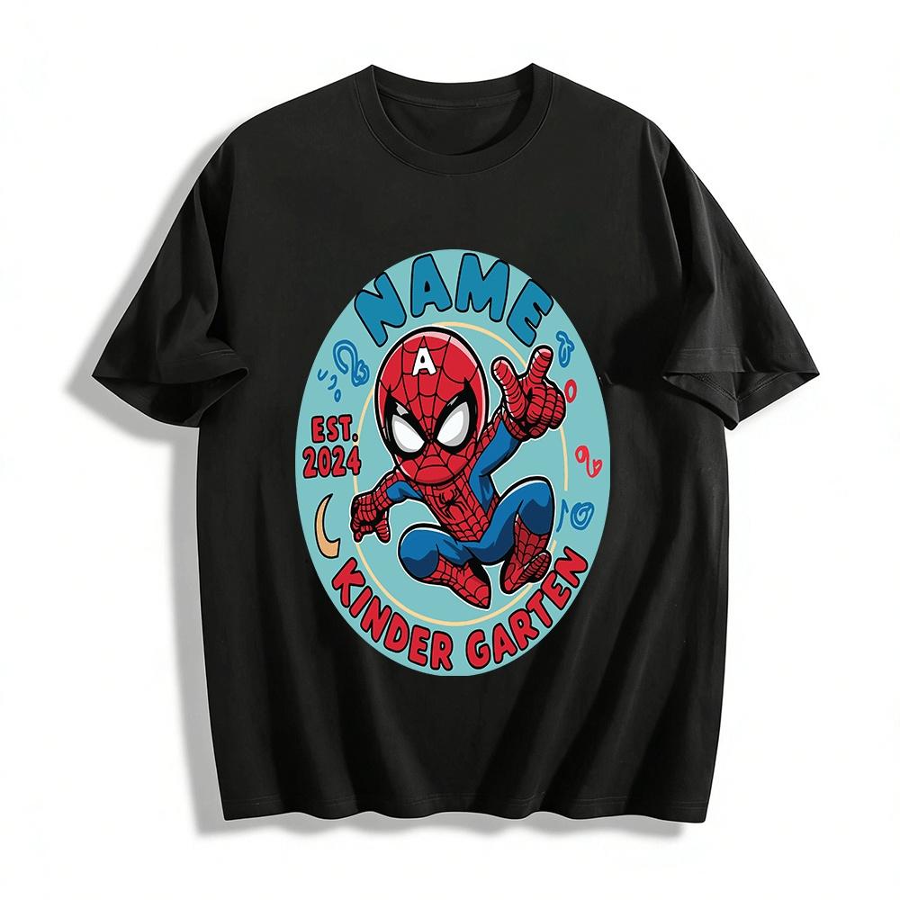 2024 New Spider-Man Custom Name Kindergarten Kids T-Shirt Pure cotton T-shirt XXS
2024 New Spider-Man Custom Name Kindergarten Kids T-Shirt Pure cotton T-shirt XXS