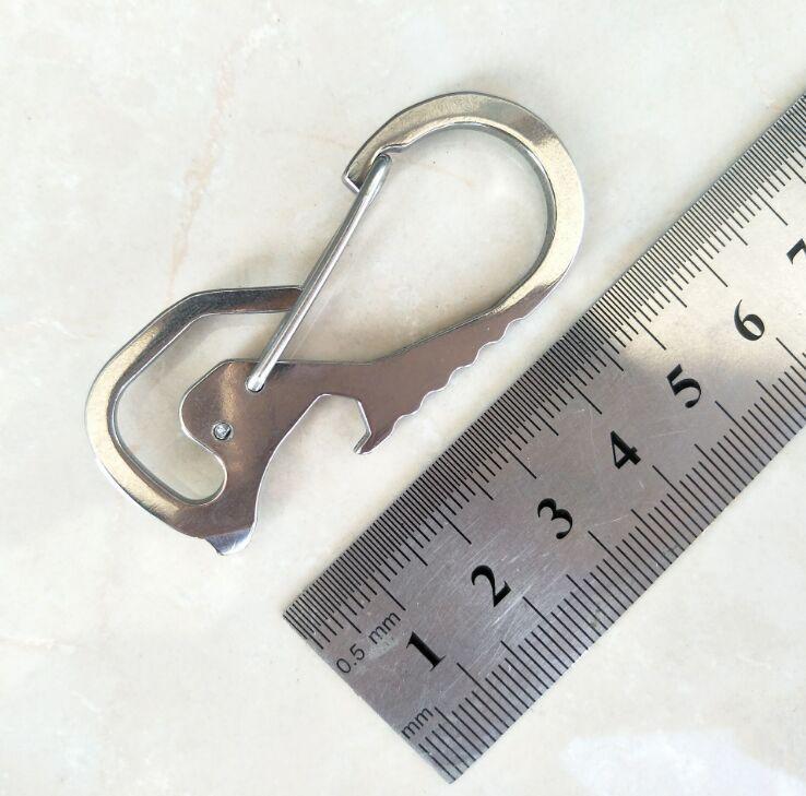 Multi-function Stainless Steel Keychain with Bottle Opener, Carabiner, and Screwdriver
Multi-function Stainless Steel Keychain with Bottle Opener, Carabiner, and Screwdriver