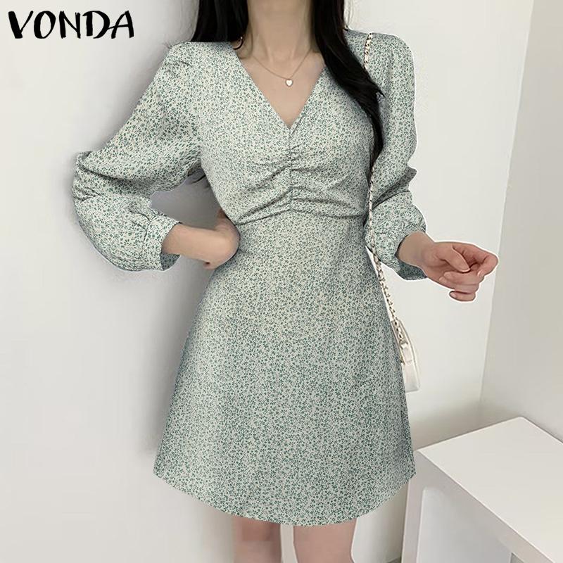 Женские короткие платья VONDA с v-образным вырезом и длинными рукавами и принтом
Женские короткие платья VONDA с v-образным вырезом и длинными рукавами и принтом