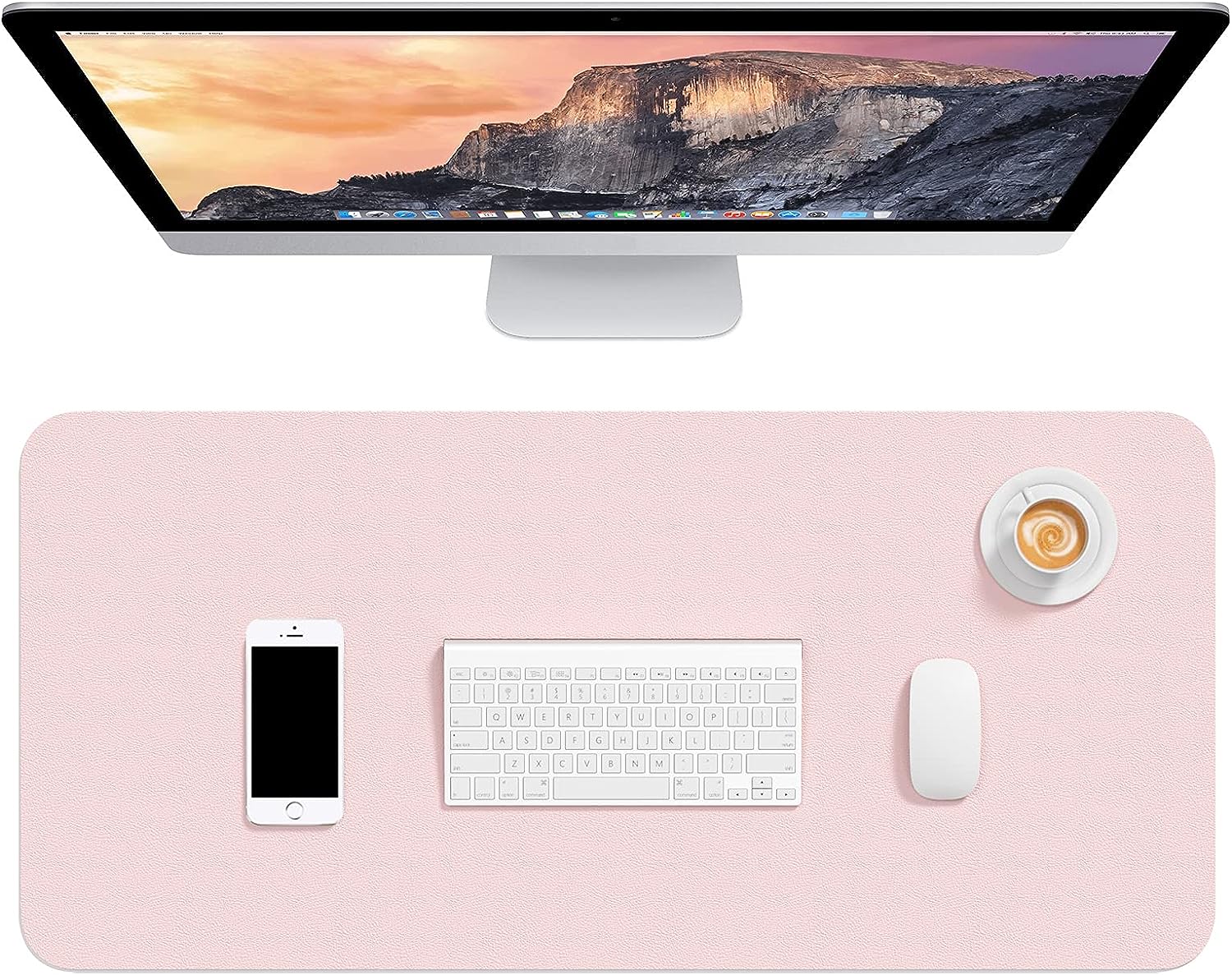 Leather Desk Pad Protector, Non-Slip and Waterproof Writing Mat 31.5 x 15.7 , Laptop Desk Table Protector for Office Work рожевий
Leather Desk Pad Protector, Non-Slip and Waterproof Writing Mat 31.5 x 15.7 , Laptop Desk Table Protector for Office Work рожевий