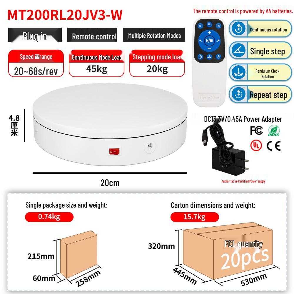 Remote-Controlled Rotating Display Stand for Photography and Jewelry
Remote-Controlled Rotating Display Stand for Photography and Jewelry