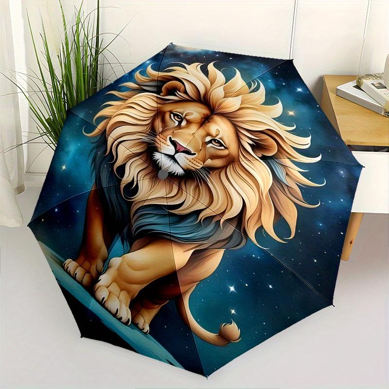 Lion, Cosmic Theme 8 Bone Hand Automatic Folding Umbrella, Compact and Portable Design, A Perfect Gift for Birthday, Christmas or Business U
Lion, Cosmic Theme 8 Bone Hand Automatic Folding Umbrella, Compact and Portable Design, A Perfect Gift for Birthday, Christmas or Business U