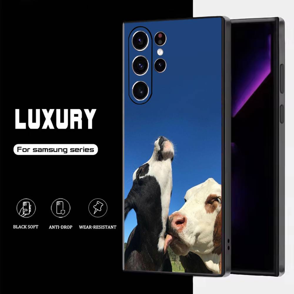 Lovely Cute Cow Cows OX Phone Case For Samsung S25,S24,S23,S22,S21,S20,S10,Ultra,Plus,Lite,FE,Soft Silicone Black Cover Samsung S20plus5G
Lovely Cute Cow Cows OX Phone Case For Samsung S25,S24,S23,S22,S21,S20,S10,Ultra,Plus,Lite,FE,Soft Silicone Black Cover Samsung S20plus5G