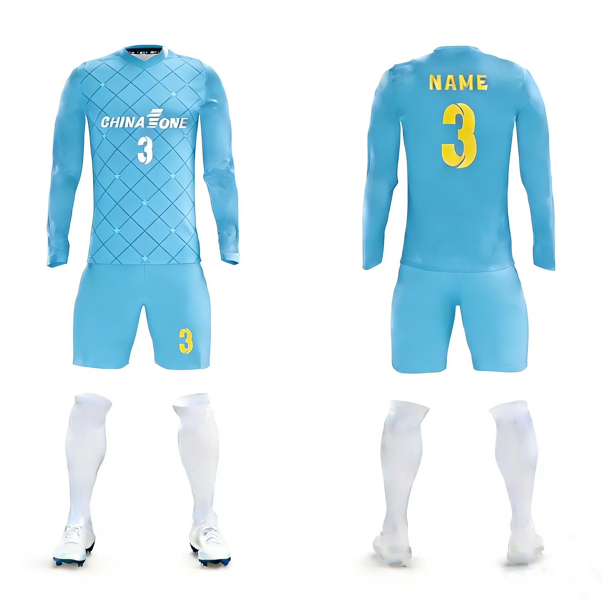 Men s Long Sleeve Football Sportswear Set - Custom Print Jersey for Adult Training & Competition 120
Men s Long Sleeve Football Sportswear Set - Custom Print Jersey for Adult Training & Competition 120