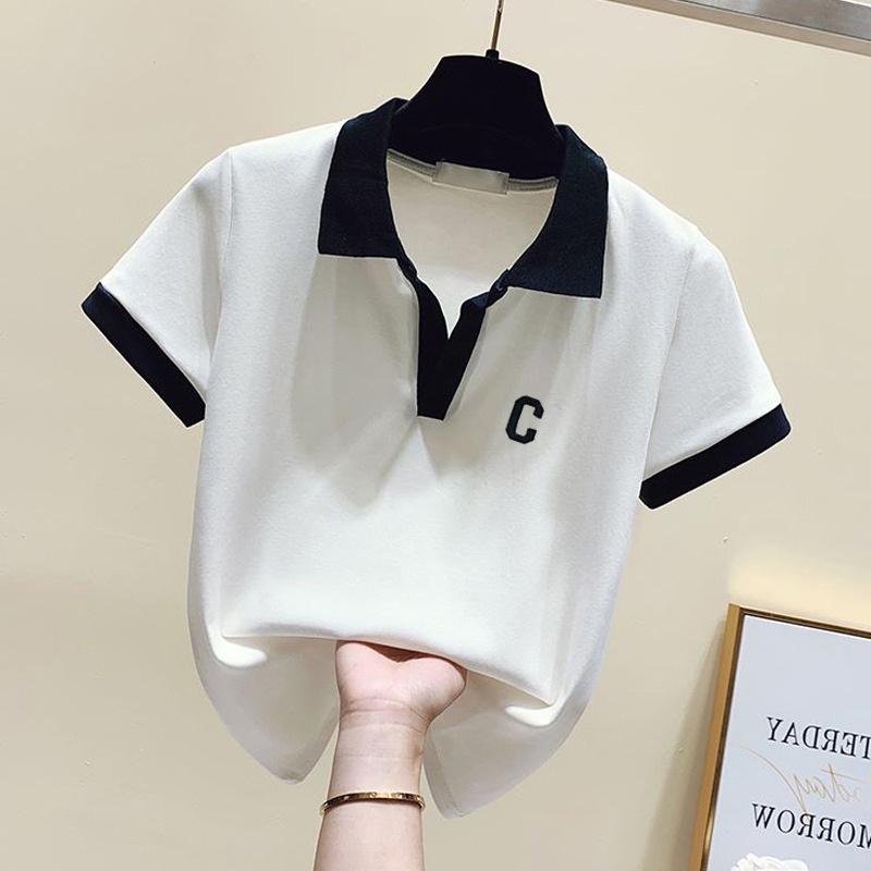 Plus Size Polo V-Neck Short Sleeve Shirt - Slimming Summer 2025 Tummy-Covering Women s Top 2XL (120-130 jin)
Plus Size Polo V-Neck Short Sleeve Shirt - Slimming Summer 2025 Tummy-Covering Women s Top 2XL (120-130 jin)