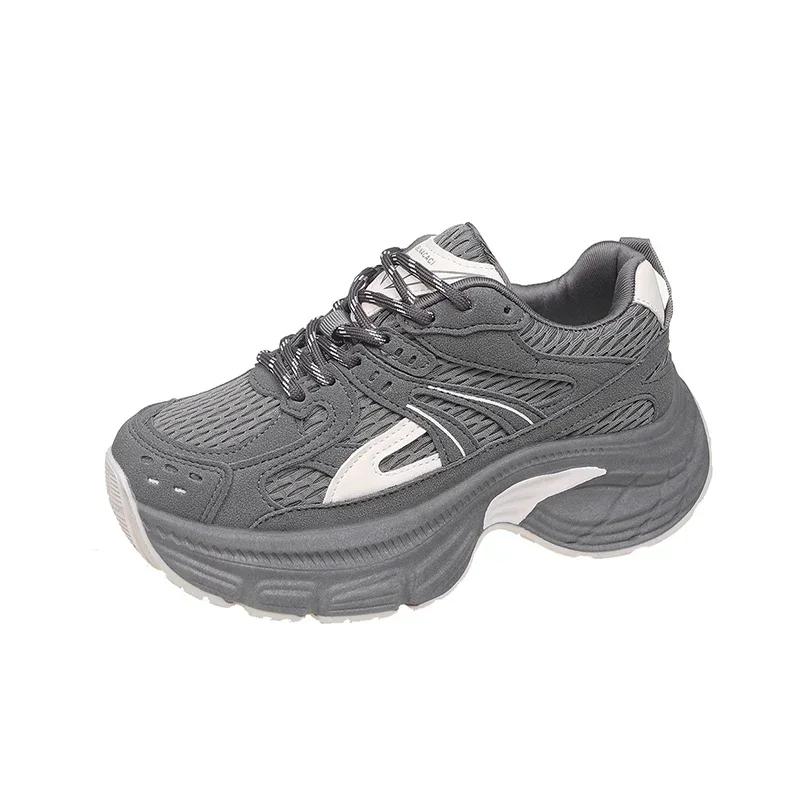 Модные женские кроссовки на платформе со шнуровкой и круглым носком, толстая подошва 2024 года, высококачественная повседневная удобная женская обувь Zapatillas De Mujer 39 серый
Модные женские кроссовки на платформе со шнуровкой и круглым носком, толстая подошва 2024 года, высококачественная повседневная удобная женская обувь Zapatillas De Mujer 39 серый