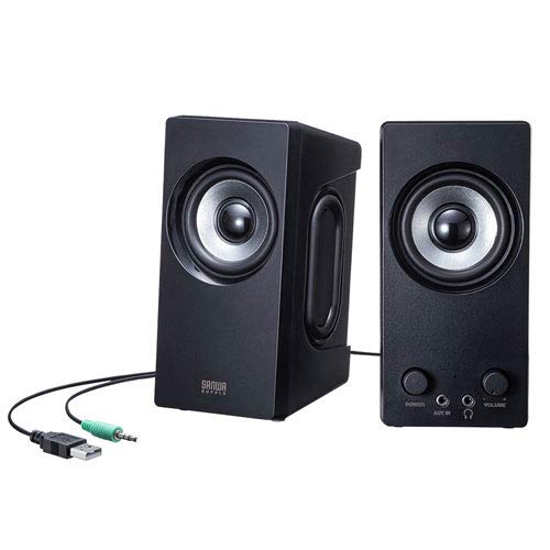 Sanwa Supply USB Powered Multimedia Speaker MM-SPL16UBK 
Sanwa Supply USB Powered Multimedia Speaker MM-SPL16UBK