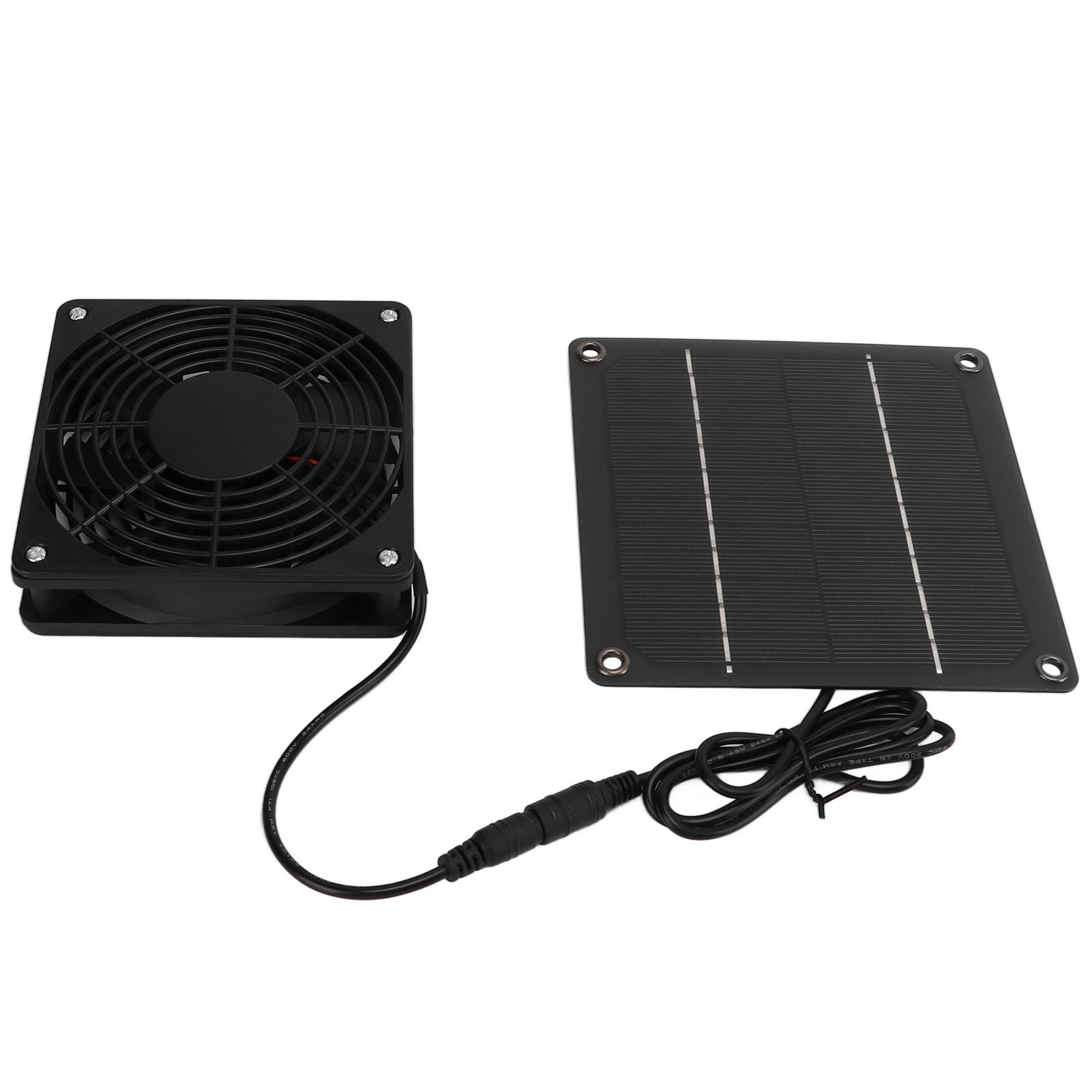Solar Fan Effective Cooling Safety Protection Easily Install 3W 43.4CFM Solar Panel Fan Kit for Pet Houses Chicken Coop
Solar Fan Effective Cooling Safety Protection Easily Install 3W 43.4CFM Solar Panel Fan Kit for Pet Houses Chicken Coop