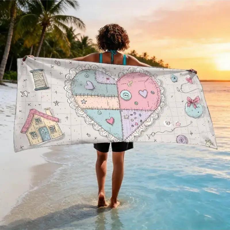 A Handmade Album/Planner Themed Beach Towel, Heart Charity Beach Towel, Soft, Absorbent,Quick-Drying,Newlywed Couple S Love Nest W30*H60(CM)
A Handmade Album/Planner Themed Beach Towel, Heart Charity Beach Towel, Soft, Absorbent,Quick-Drying,Newlywed Couple S Love Nest W30*H60(CM)