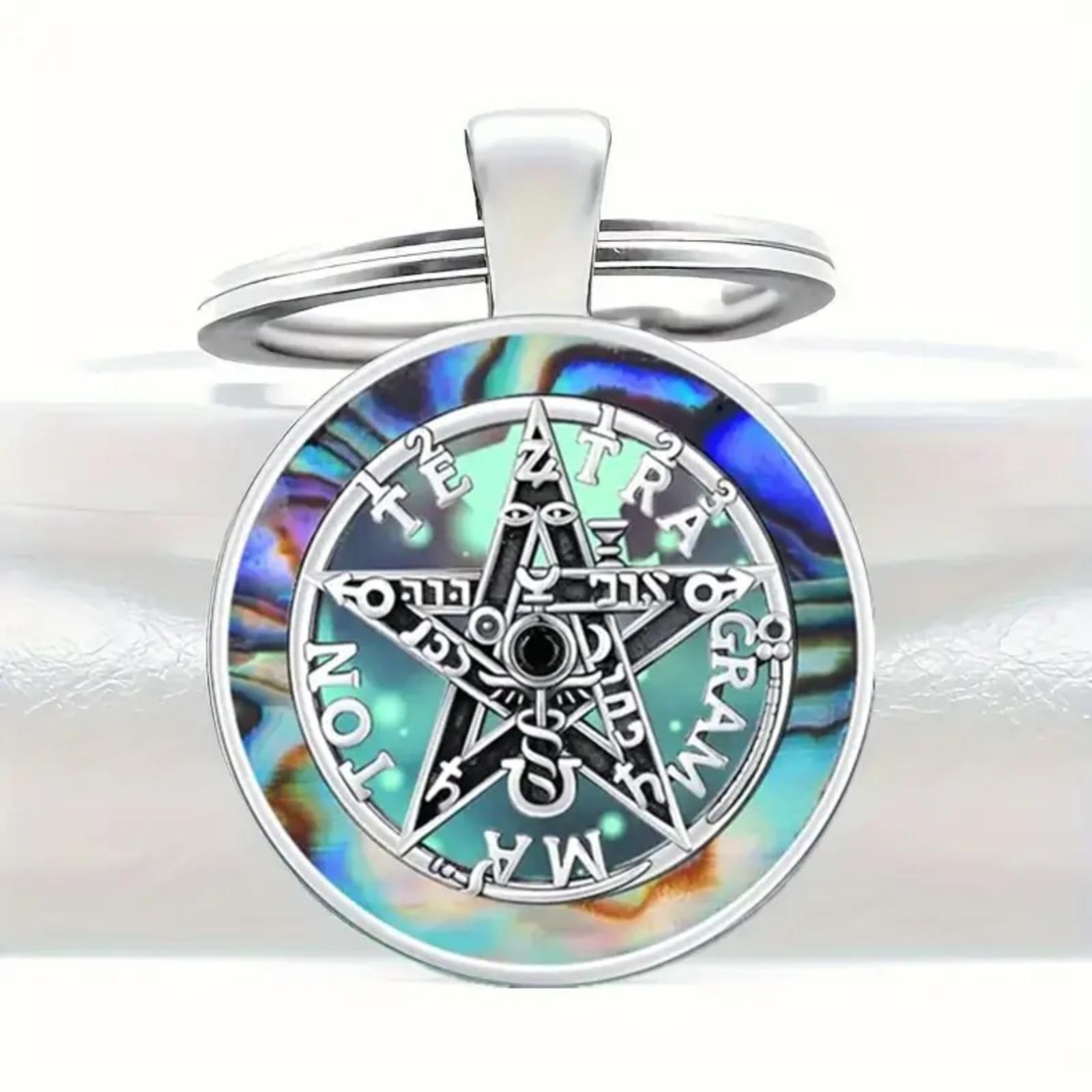 Round Alloy Keychain Pendant with Metal Key Ring Abalone Shell Inlay and Engraved Geometric Pattern for Everyday Use and Organization One Size
Round Alloy Keychain Pendant with Metal Key Ring Abalone Shell Inlay and Engraved Geometric Pattern for Everyday Use and Organization One Size