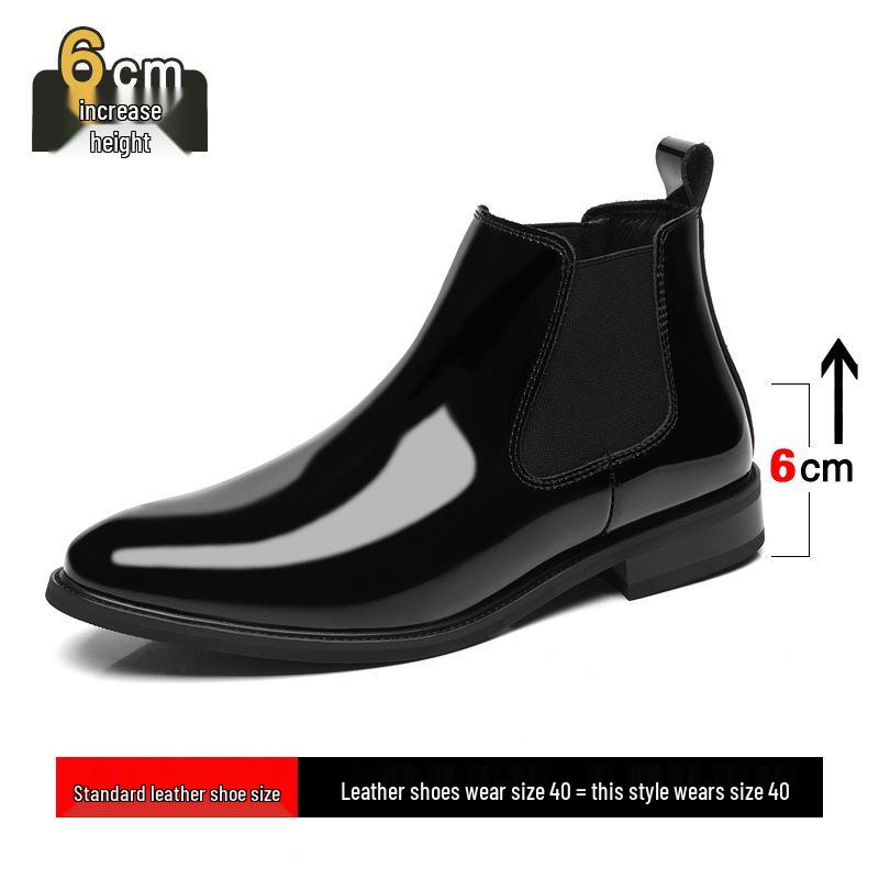 Мужские кожаные ботинки челси на скрытом каблуке 6 см и флисовой подкладке - Слипоны на щиколотке с острым носком, мотоциклетные ботинки 39
Мужские кожаные ботинки челси на скрытом каблуке 6 см и флисовой подкладке - Слипоны на щиколотке с острым носком, мотоциклетные ботинки 39