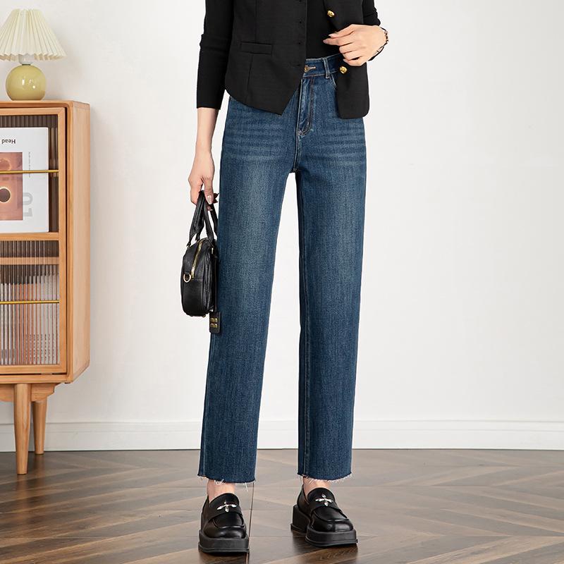 2026 Spring Women s High-Waisted Straight Leg Nine-Length Jeans with Elastic Waistband 2XL
2026 Spring Women s High-Waisted Straight Leg Nine-Length Jeans with Elastic Waistband 2XL