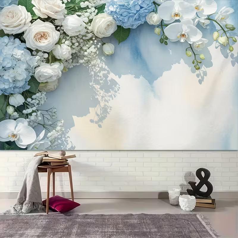 2D Blue and White Orchid and Rose Backdrop for Elegant Party Decoration 47.2x31.5inch/120*80cm
2D Blue and White Orchid and Rose Backdrop for Elegant Party Decoration 47.2x31.5inch/120*80cm