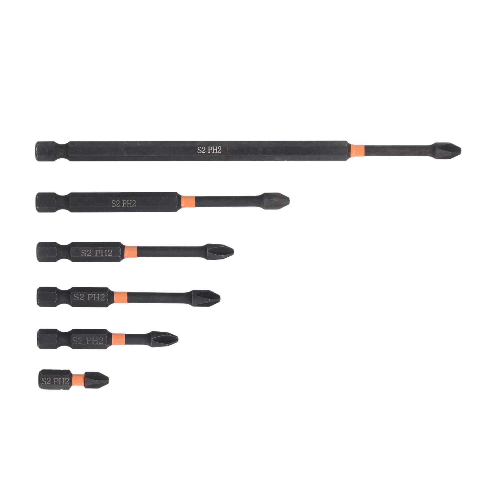 6Pcs Magnetic Screwdriver Bit Set S2 Alloy Steel PH2 Cross 14 Hex Shank for Electric Drill
6Pcs Magnetic Screwdriver Bit Set S2 Alloy Steel PH2 Cross 14 Hex Shank for Electric Drill