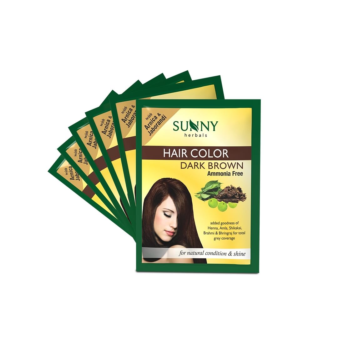 Sunny Herbals Краска для волос темно-коричневая 20 г x Упаковка из 6 шт. | Стойкий натуральный оттенок | Мягкие блестящие волосы Унисекс
Sunny Herbals Краска для волос темно-коричневая 20 г x Упаковка из 6 шт. | Стойкий натуральный оттенок | Мягкие блестящие волосы Унисекс