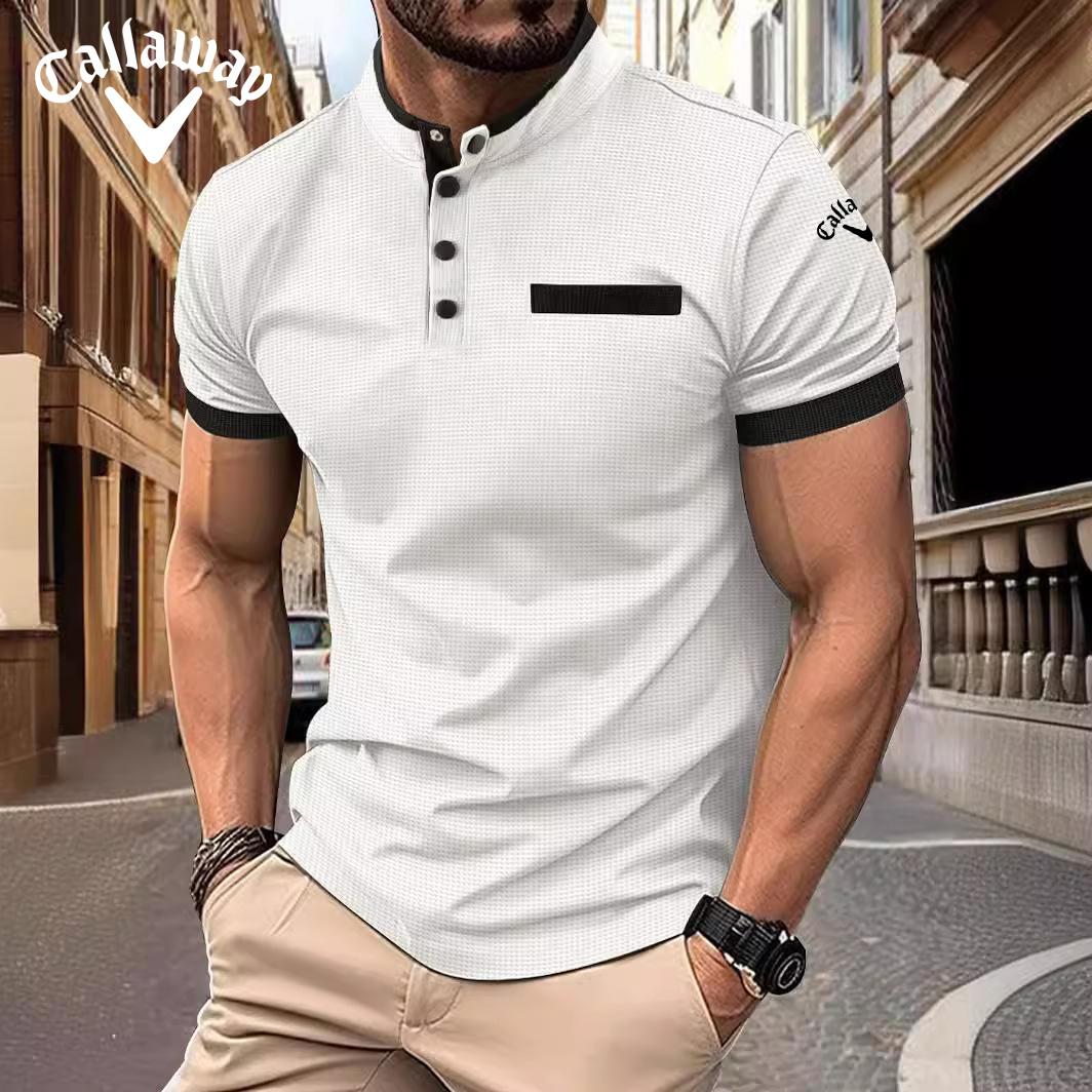 Callaway Embroidered Summer Polo Shirt with Checkered Stand Up Collar for Men s Sports Polo Shirt S
Callaway Embroidered Summer Polo Shirt with Checkered Stand Up Collar for Men s Sports Polo Shirt S