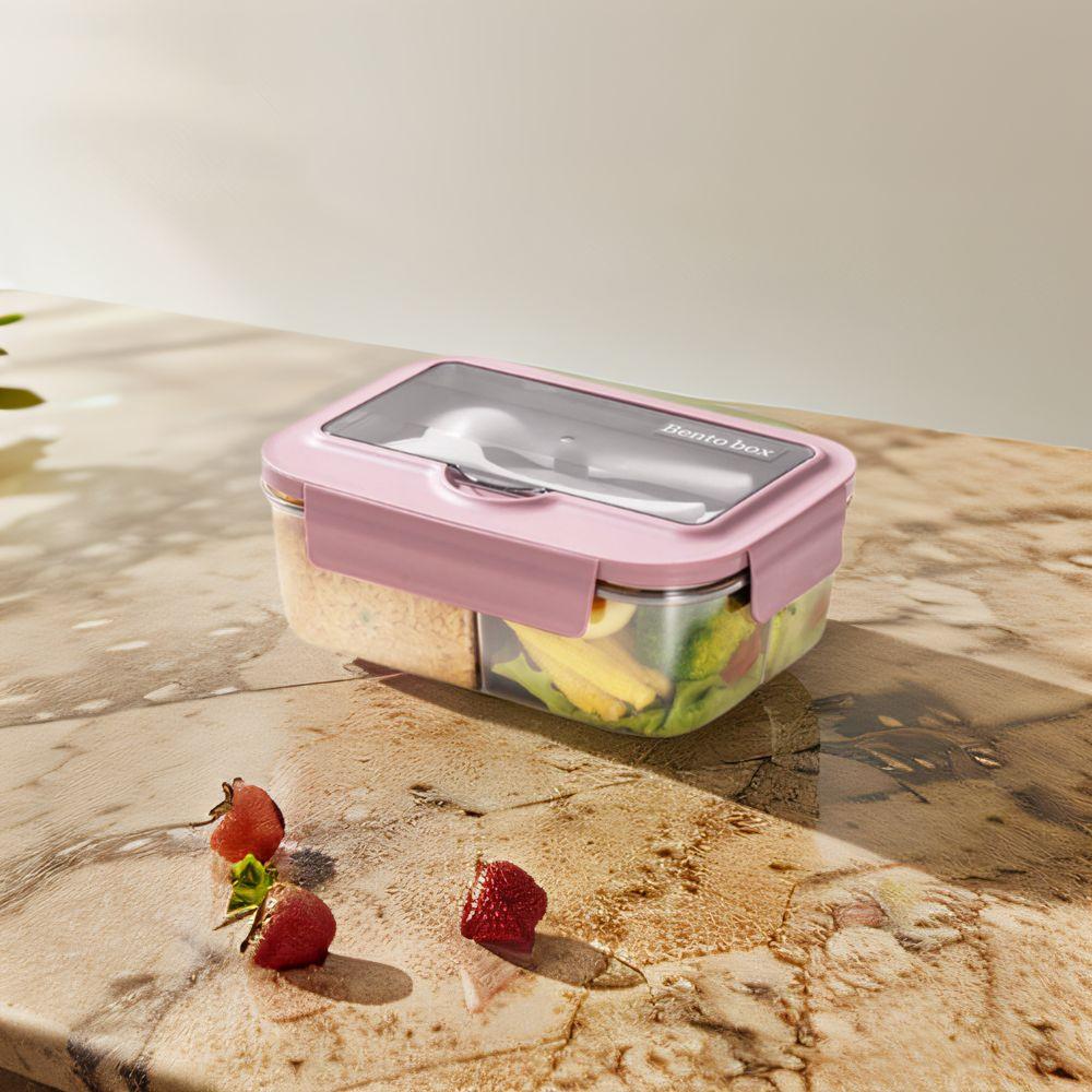 Microwave Heating Lunch Container with Spoon and Fork Picnic Box Nordic Style Lunch Box Worker Grey-2 Grid
Microwave Heating Lunch Container with Spoon and Fork Picnic Box Nordic Style Lunch Box Worker Grey-2 Grid