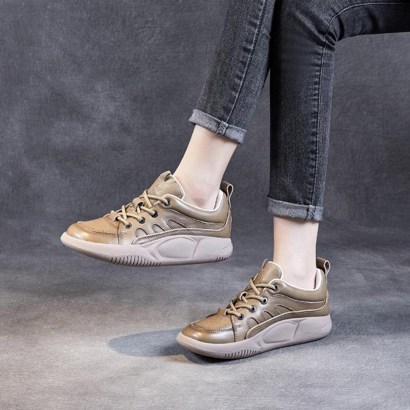Soft Sole Leather Small White Shoes Women s Retro Style Thick Bottom Fashion Casual Shoes Toe Layer Cowhide All-match Platform Shoes
Soft Sole Leather Small White Shoes Women s Retro Style Thick Bottom Fashion Casual Shoes Toe Layer Cowhide All-match Platform Shoes