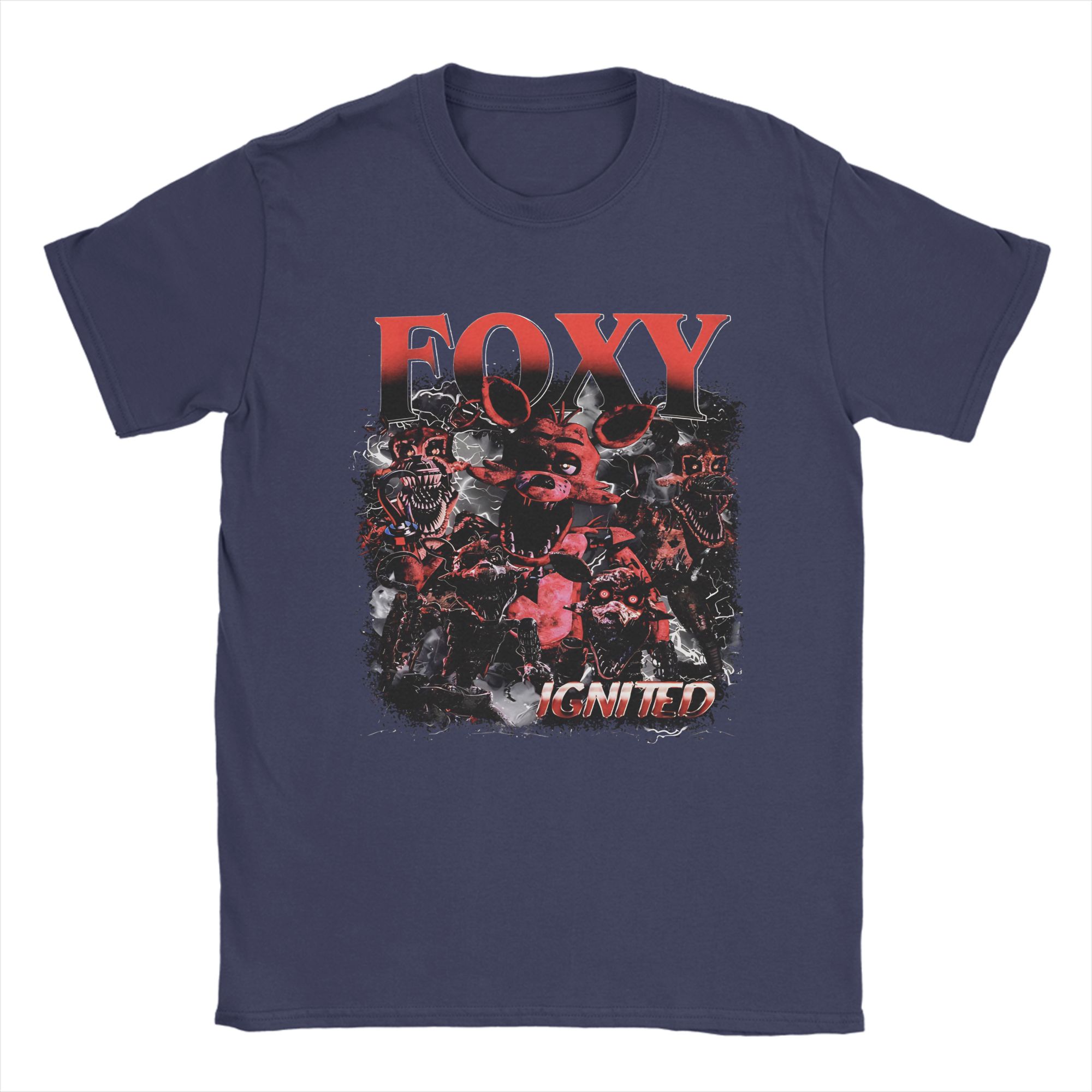 Unisexs FNAFS Vintage Foxy T Shirt Pure Cotton Clothes Amazing Short Sleeve Crew Neck Tees Graphic TShirt 4XL
Unisexs FNAFS Vintage Foxy T Shirt Pure Cotton Clothes Amazing Short Sleeve Crew Neck Tees Graphic TShirt 4XL