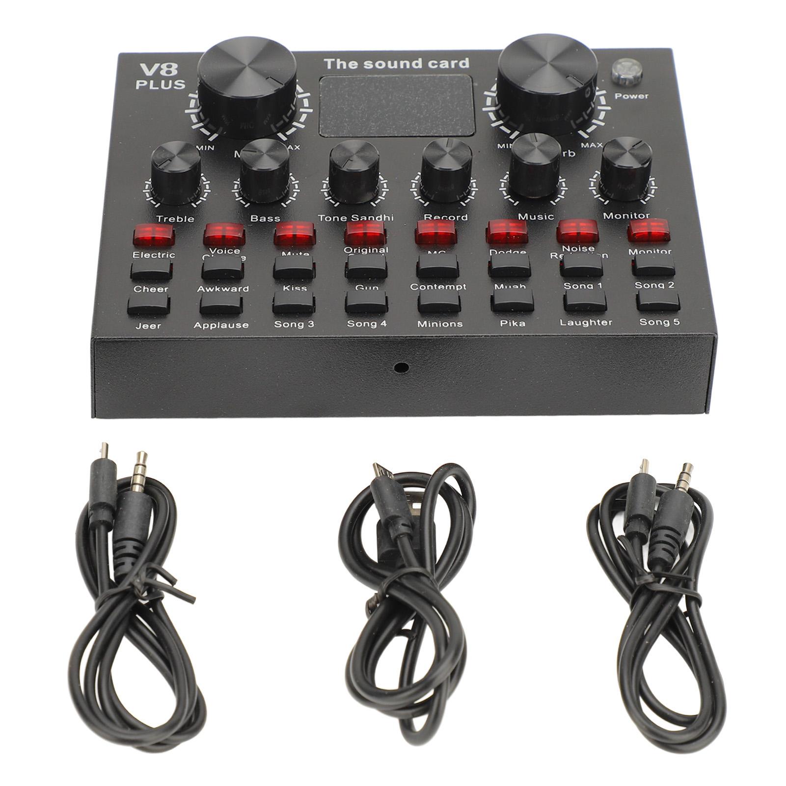Live Sound Card with Built in Microphone Clear Recording Portable Bluetooth 5.0 for Live Streaming
Live Sound Card with Built in Microphone Clear Recording Portable Bluetooth 5.0 for Live Streaming