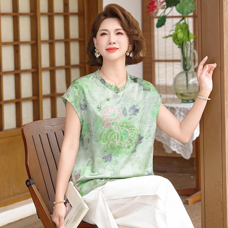 Mother s Wear 2026 New Style Short-Sleeved Round Neck Blouse for Middle-Aged and Elderly with Chinese Style Print and Frog Buttons. 5XL (suggested 70-80 kg)
Mother s Wear 2026 New Style Short-Sleeved Round Neck Blouse for Middle-Aged and Elderly with Chinese Style Print and Frog Buttons. 5XL (suggested 70-80 kg)