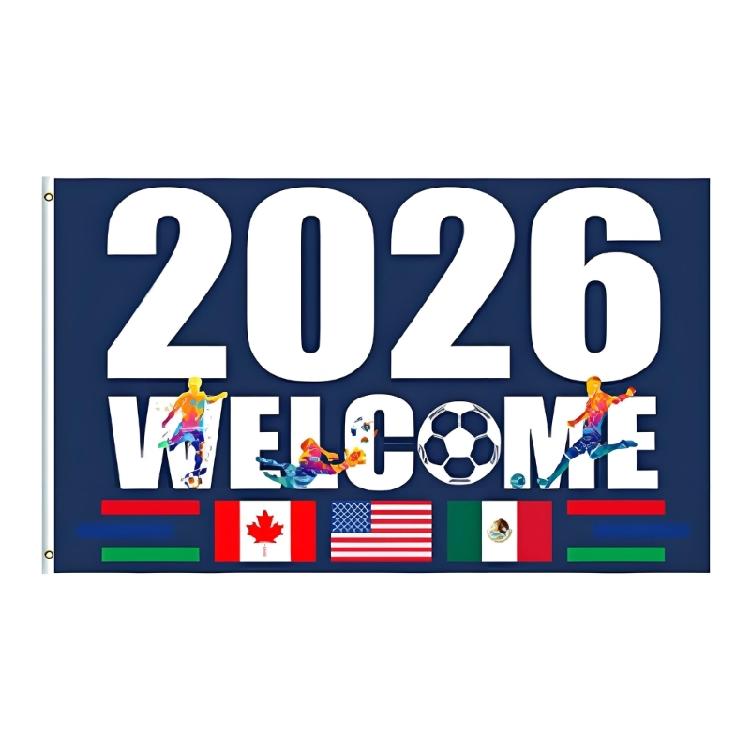 America Canada Mexico Flag 2026 Worlds Cup Flag Banners Outdoor Indoor Yard Garden Lawn Holiday Decoration Banners Sign 60 x 90cm
America Canada Mexico Flag 2026 Worlds Cup Flag Banners Outdoor Indoor Yard Garden Lawn Holiday Decoration Banners Sign 60 x 90cm