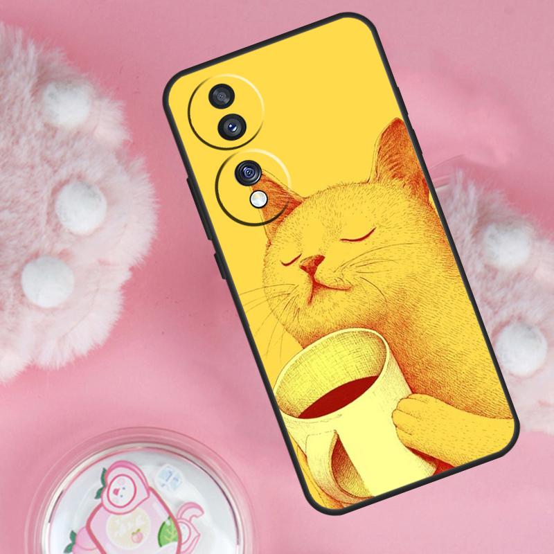 Cute Animal Cat Coffee Case For Honor Magic 7 5 6 Lite Pro Honor 200 Pro 50 70 90 X9b X9a X8b X8a X8 X9 X9c Cover Honor X8 4G
Cute Animal Cat Coffee Case For Honor Magic 7 5 6 Lite Pro Honor 200 Pro 50 70 90 X9b X9a X8b X8a X8 X9 X9c Cover Honor X8 4G