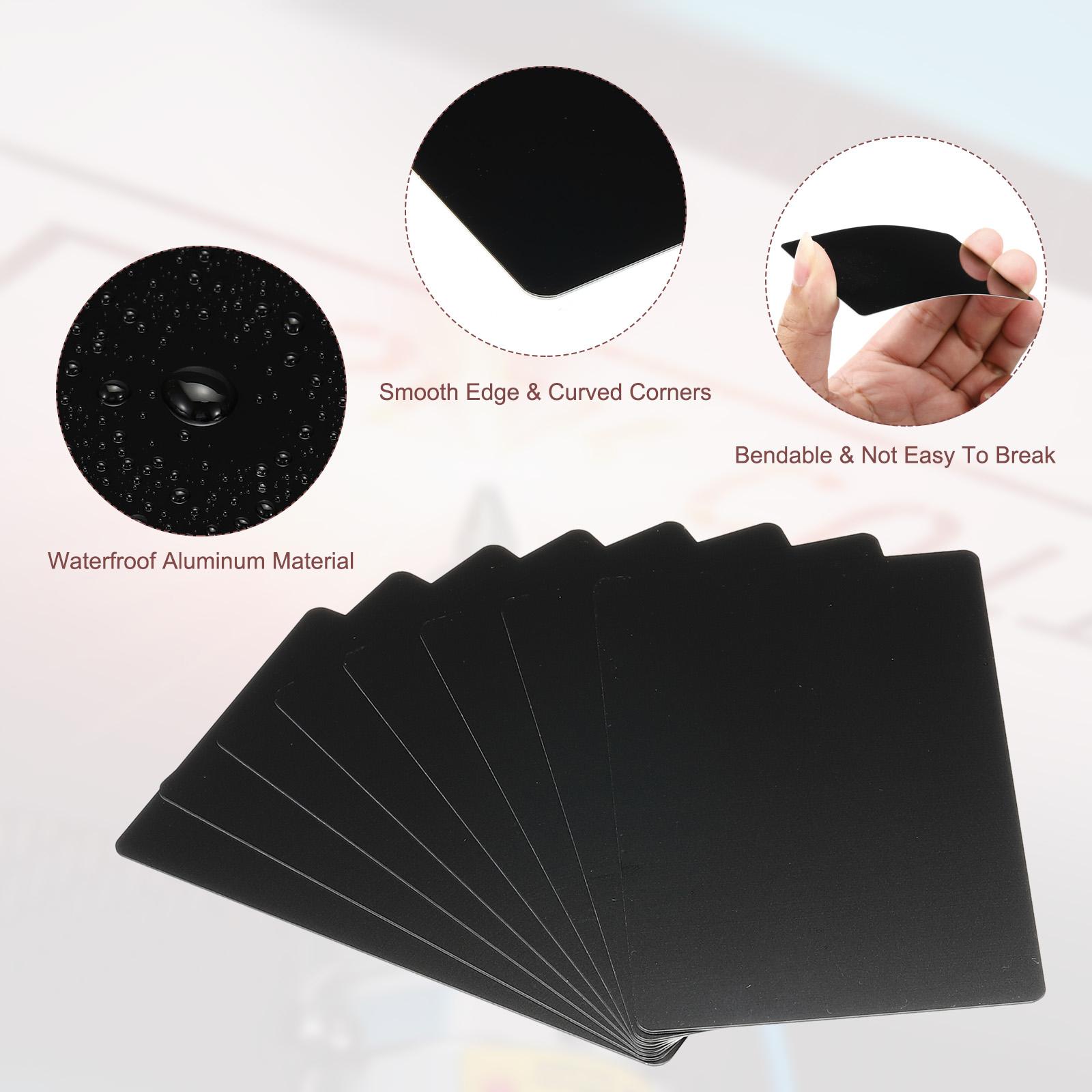 500/1000Pack 86x54x0.21mm Blank Metal Business Cards Aluminum Laser Engrave Printable Name Card for Custom DIY Black/Matte Black (Matte Black,500Pcs&Aluminum Alloy) матовий чорний колір
500/1000Pack 86x54x0.21mm Blank Metal Business Cards Aluminum Laser Engrave Printable Name Card for Custom DIY Black/Matte Black (Matte Black,500Pcs&Aluminum Alloy) матовий чорний колір