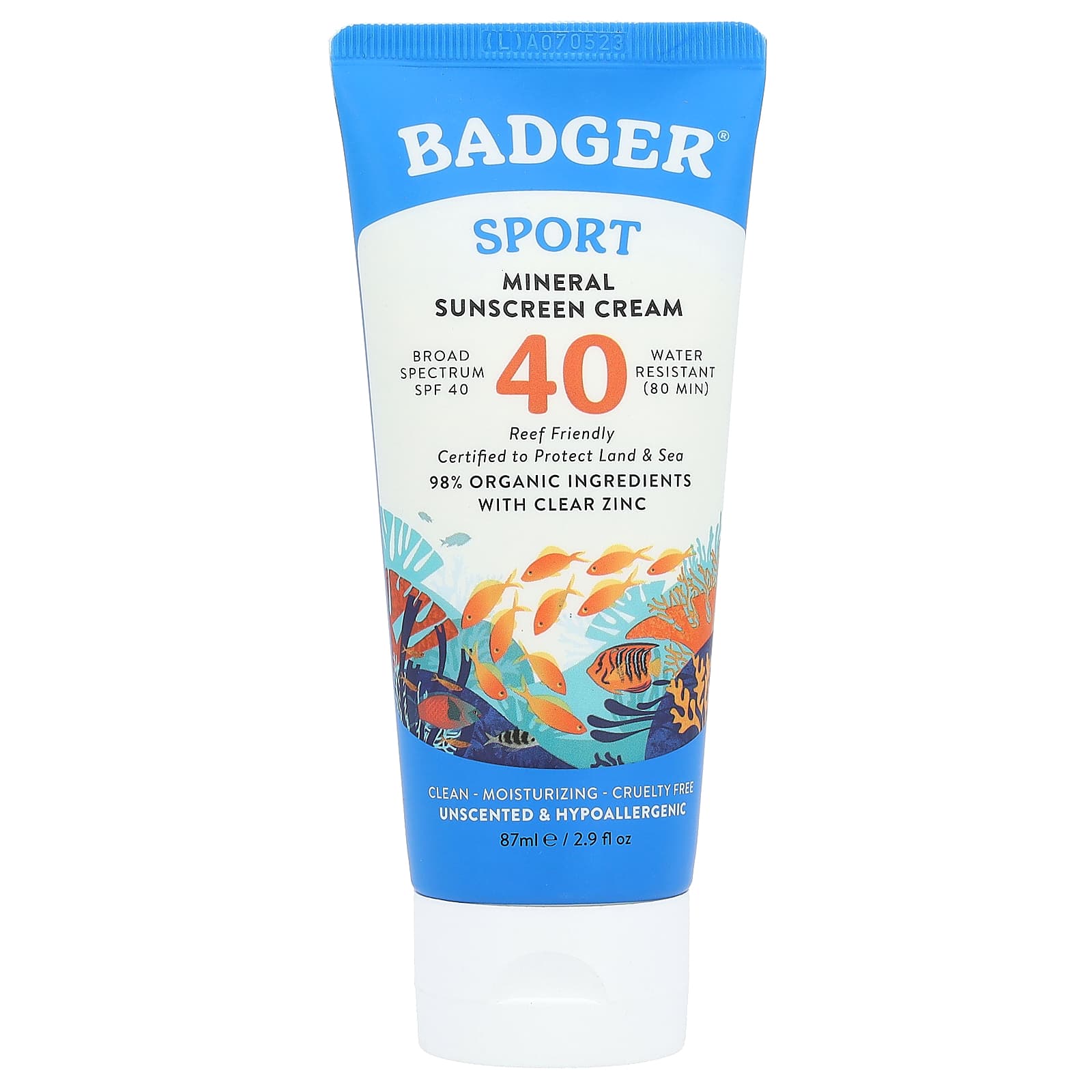 Спорт, Минеральный солнцезащитный крем, SPF 40, Без отдушек, 87 мл (2.9 жидких унций)
Спорт, Минеральный солнцезащитный крем, SPF 40, Без отдушек, 87 мл (2.9 жидких унций)