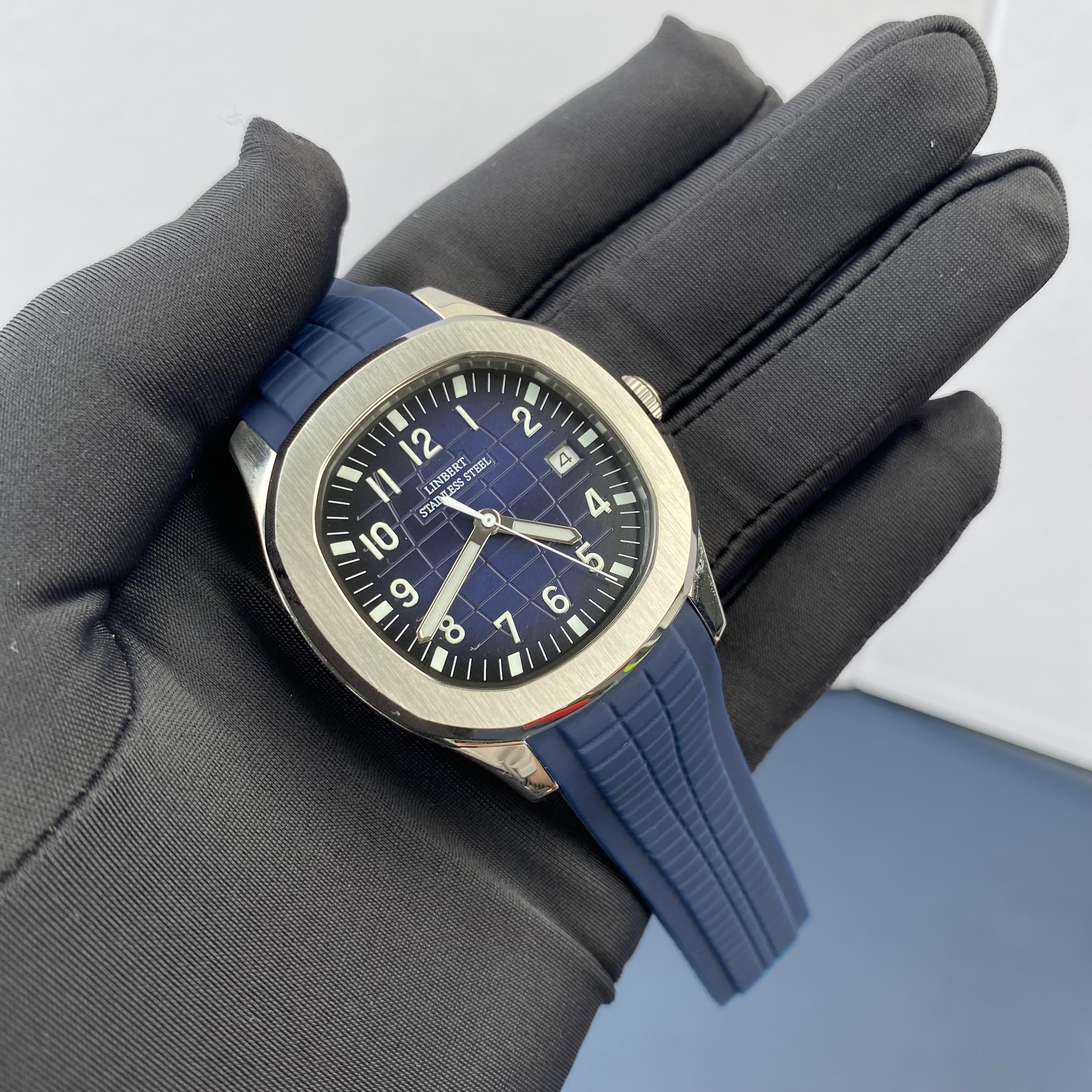 Роскошные мужские механические часы Patek из нержавеющей стали, лучший бренд с сапфировым стеклом, автоматические часы Reloj Hombre
Роскошные мужские механические часы Patek из нержавеющей стали, лучший бренд с сапфировым стеклом, автоматические часы Reloj Hombre